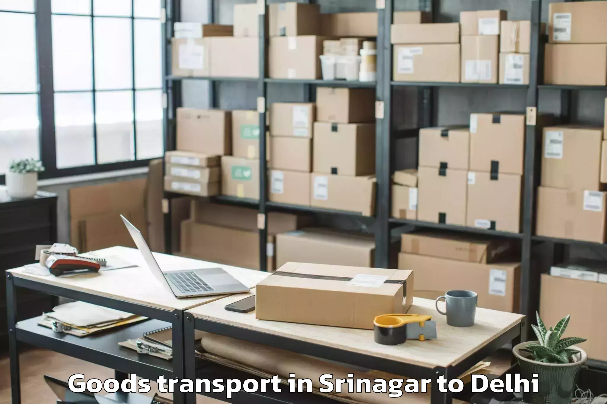 Book Your Srinagar to Flatted Factory Complex Jhande Goods Transport Today